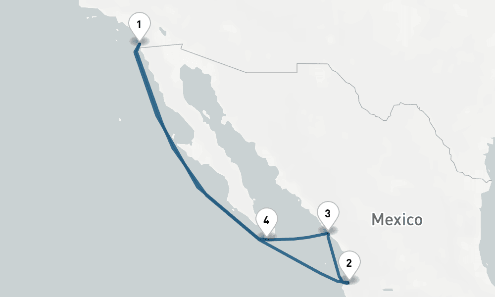 7 nights / 8 days, San Diego (California) Round trip