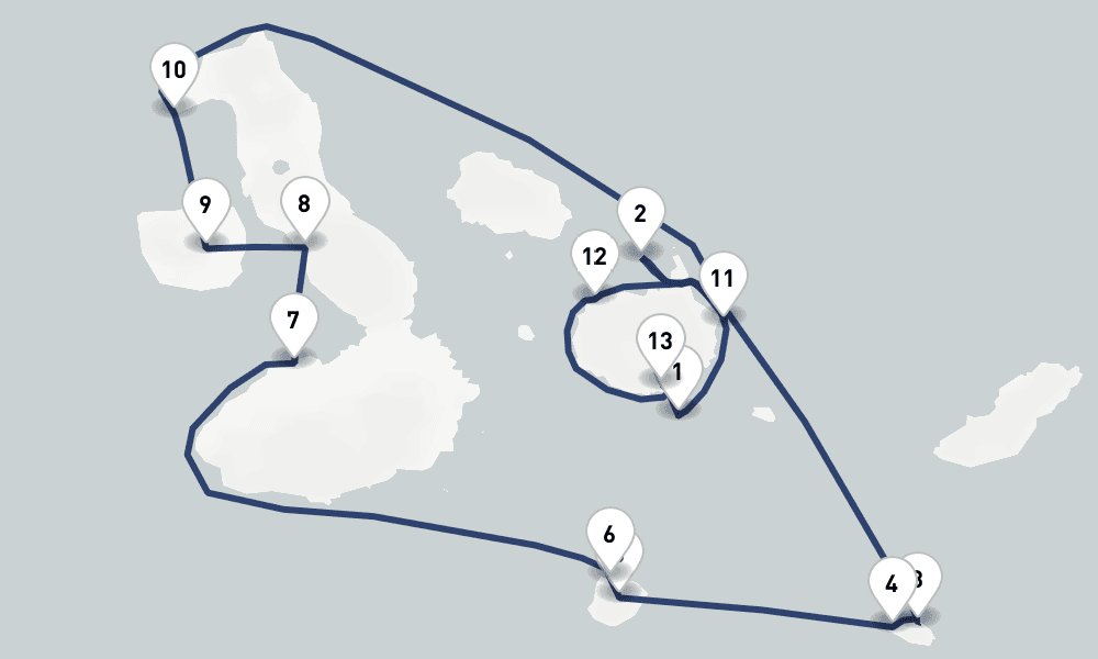 7 nights / 8 days, Baltra Island (Galapagos) Round trip