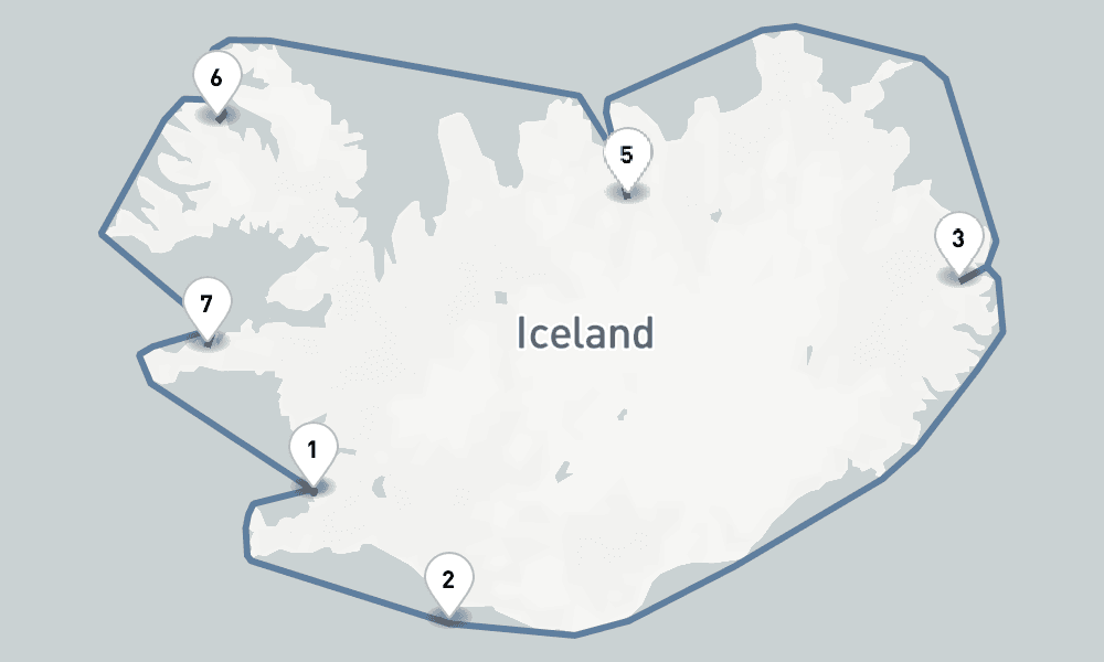 7 nights / 8 days, Reykjavik Round trip