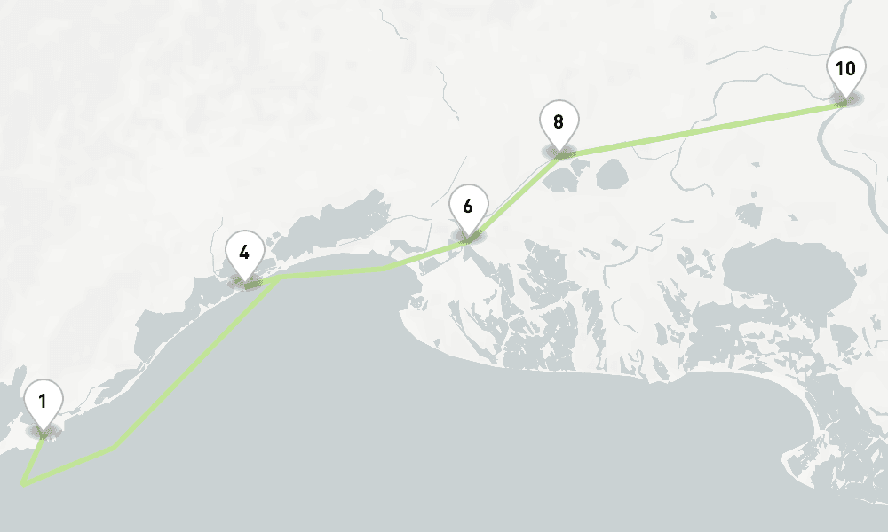 6 nights / 7 days, one-way from Sete to Arles