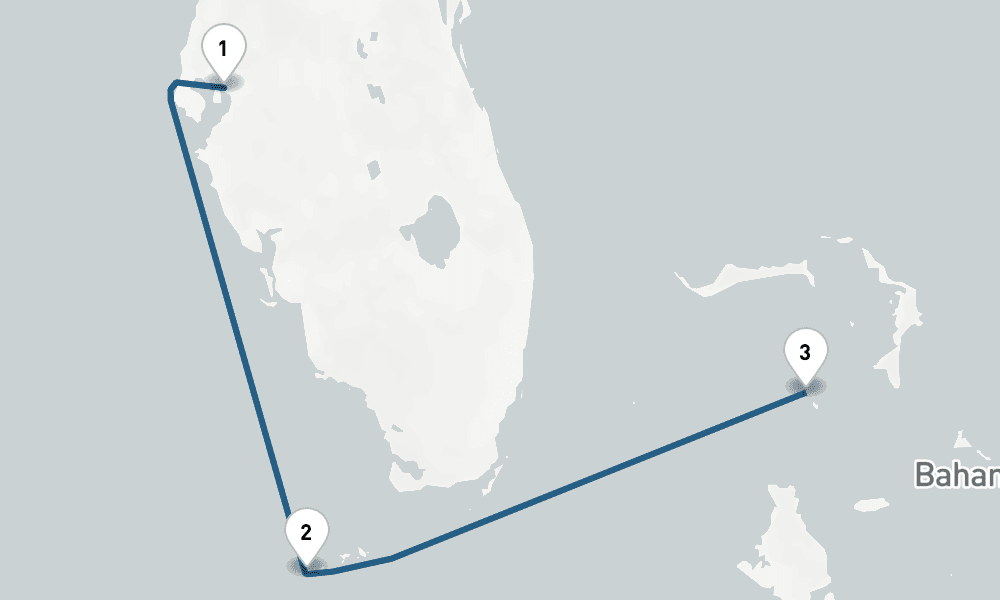 5 nights / 6 days, Tampa (Florida) Round trip