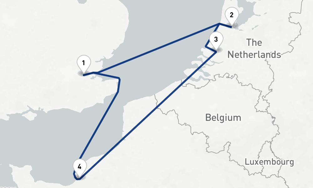 5 nights / 6 days, Tilbury (London, England) Round trip