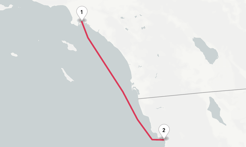 3 nights / 4 days, Los Angeles (San Pedro / Long Beach) Round trip