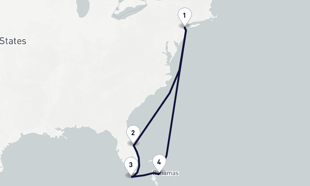 7 nights / 8 days, New York (Cape Liberty NYC) Round trip