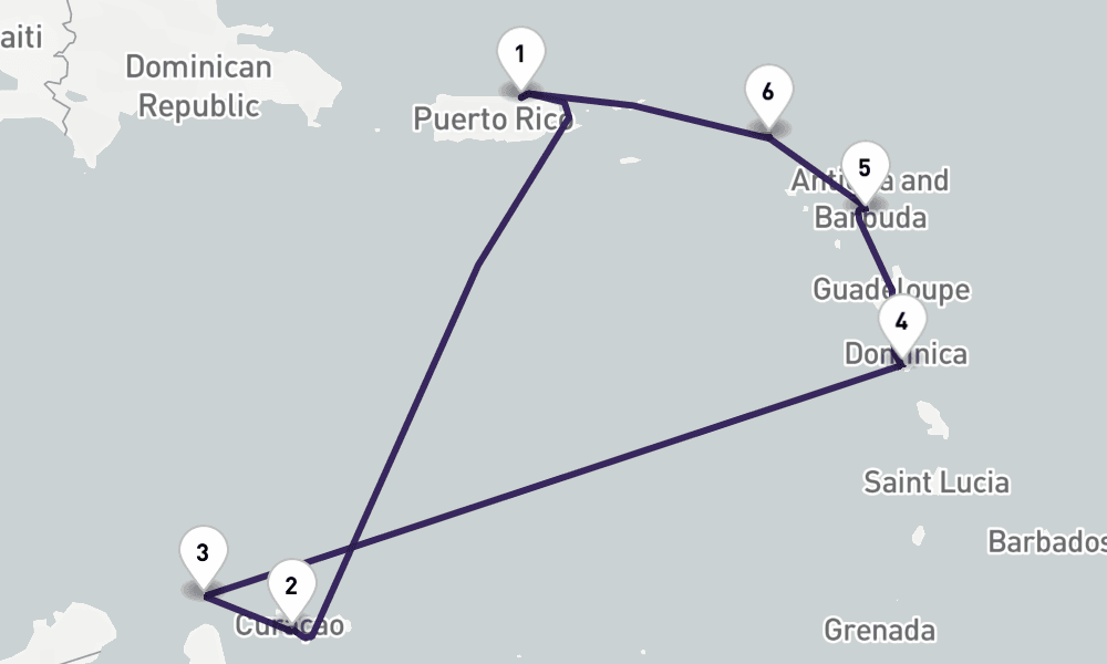 8 nights / 9 days, San Juan (Puerto Rico) Round trip