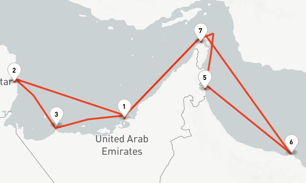 7 nights / 8 days, Abu Dhabi Round trip
