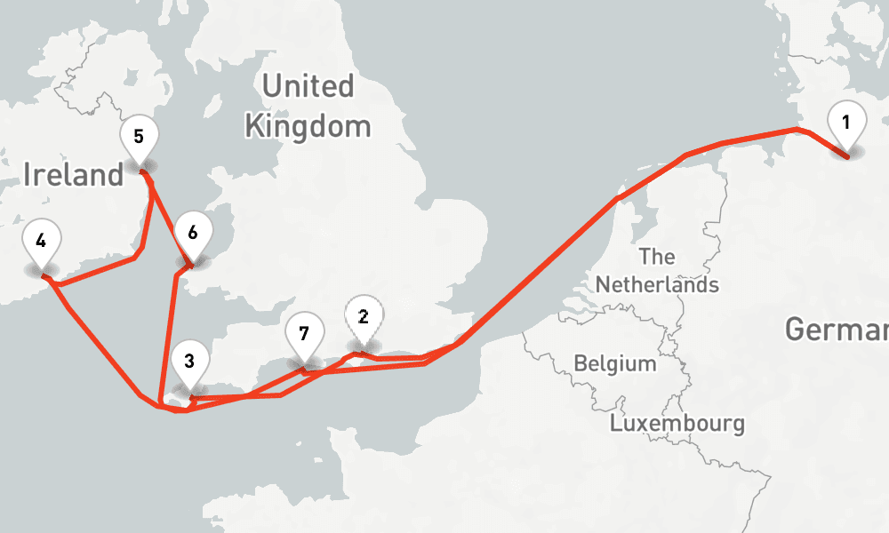 9 nights / 10 days, Hamburg Round trip