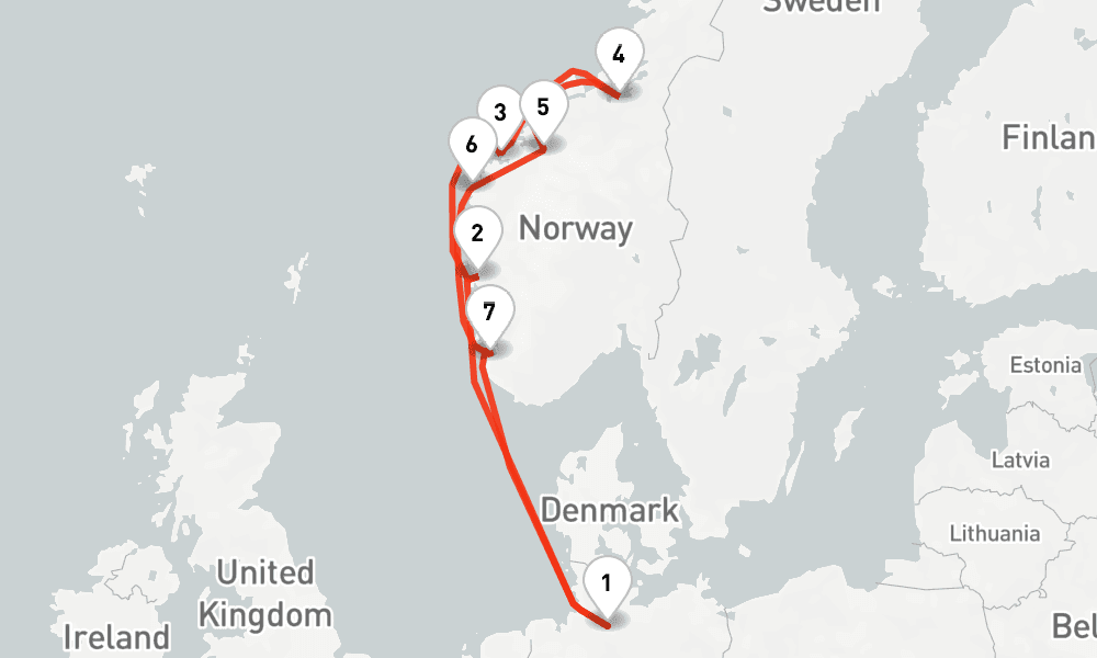 9 nights / 10 days, Hamburg Round trip