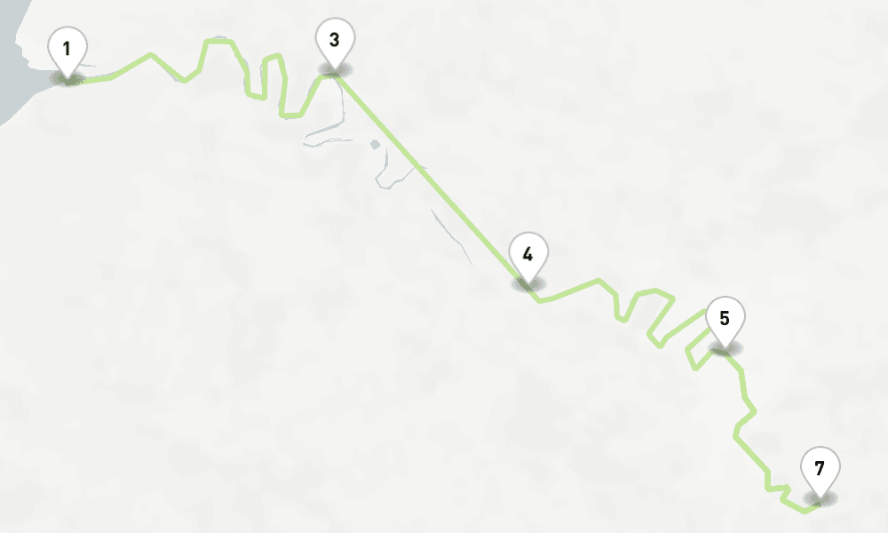 6 nights / 7 days, one-way from Honfleur to Paris