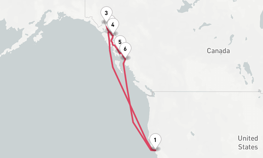 10 nights / 11 days, San Francisco (California) Round trip
