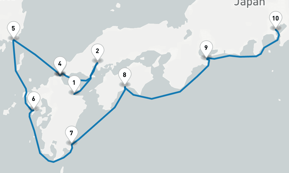 【横浜発着】 西日本充実クルーズと韓国 11日間 [M605] 11日間