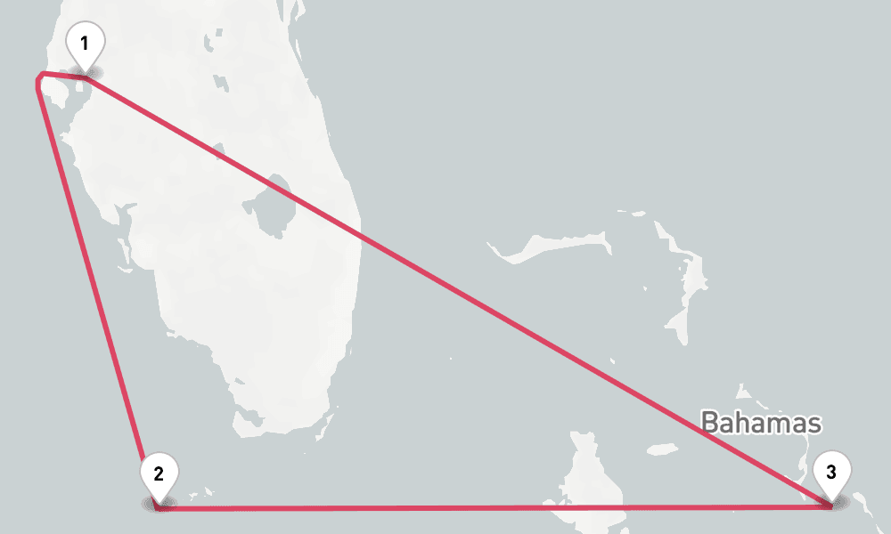 6 nights / 7 days, Tampa (Florida) Round trip