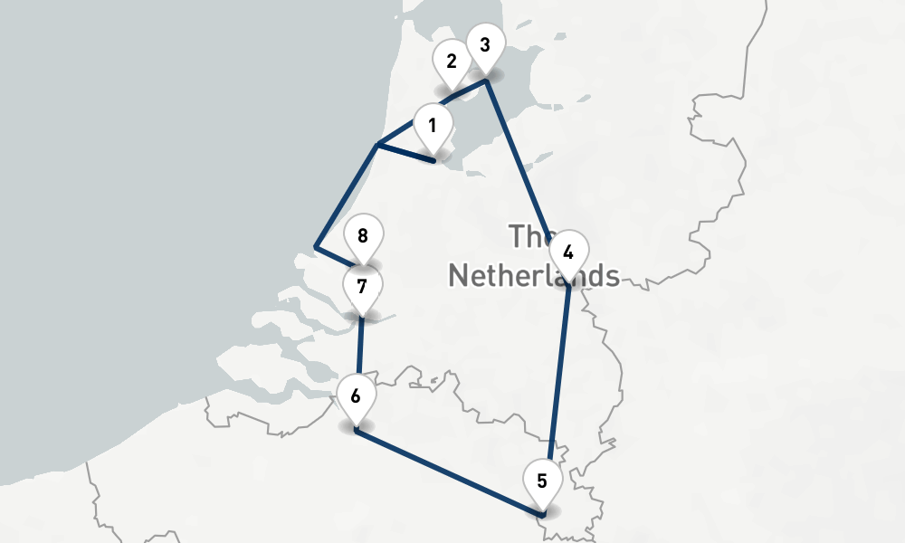 9 nights / 10 days, Amsterdam (Holland) Round trip