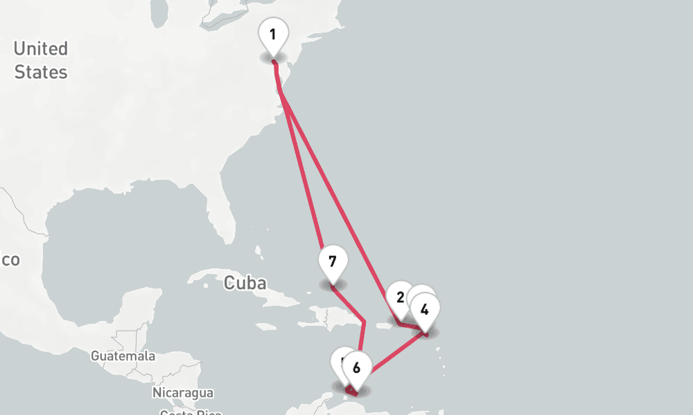 14 nights / 15 days, Baltimore (Maryland) Round trip