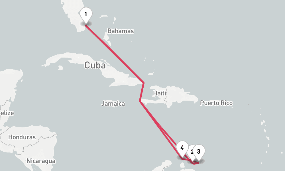 8 nights / 9 days, Miami (Florida) Round trip