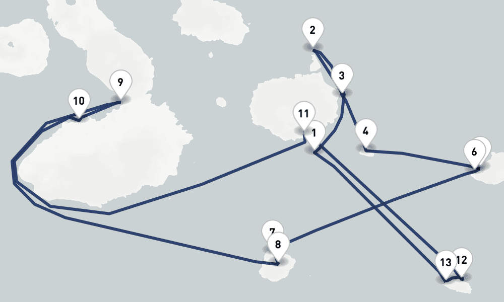 7 nights / 8 days, Baltra Island (Galapagos) Round trip