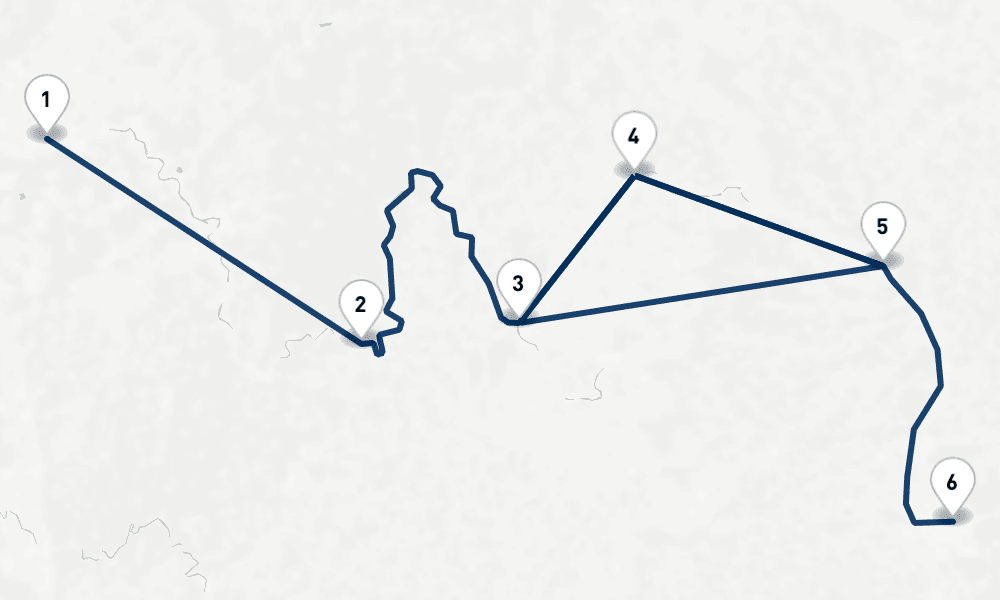 7 nights / 8 days, one-way from Frankfurt am Main to Nuremberg