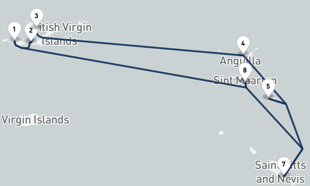 7 nights / 8 days, Saint Thomas Island (Charlotte Amalie, USVI) Round trip
