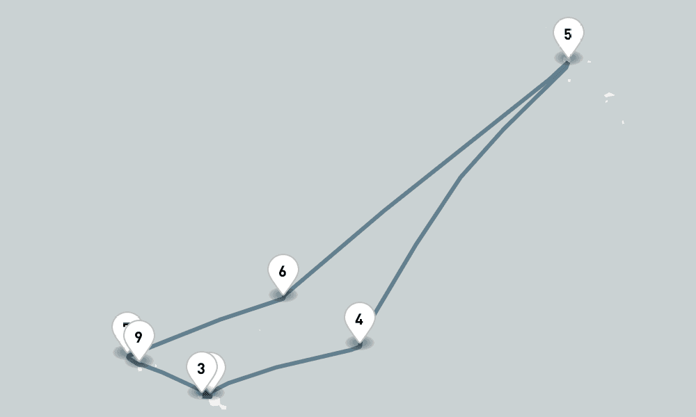 10 nights / 11 days, Papeete (Tahiti Island, French Polynesia) Round trip