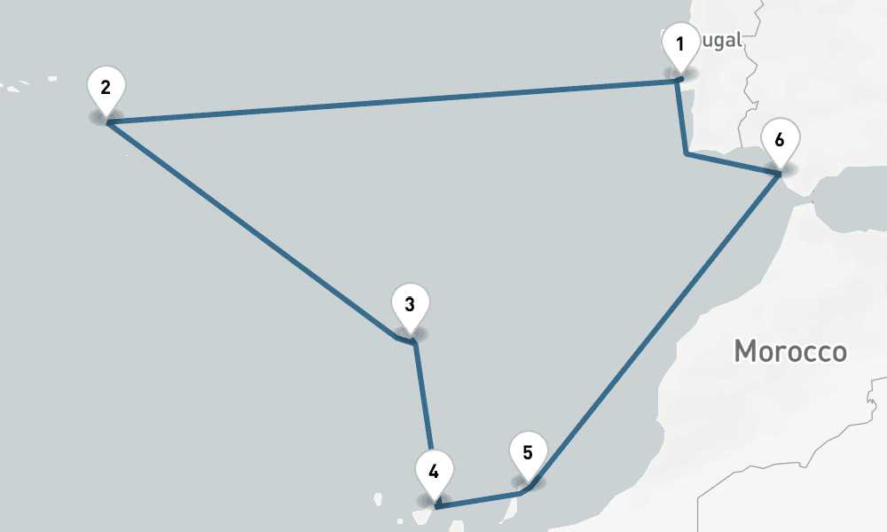 11 nights / 12 days, Lisbon Round trip