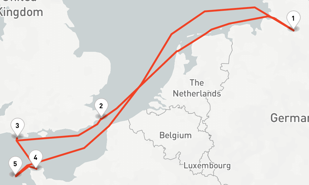 7 nights / 8 days, Hamburg Round trip