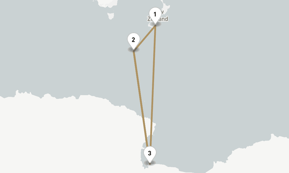 23 nights / 24 days, Dunedin Round trip