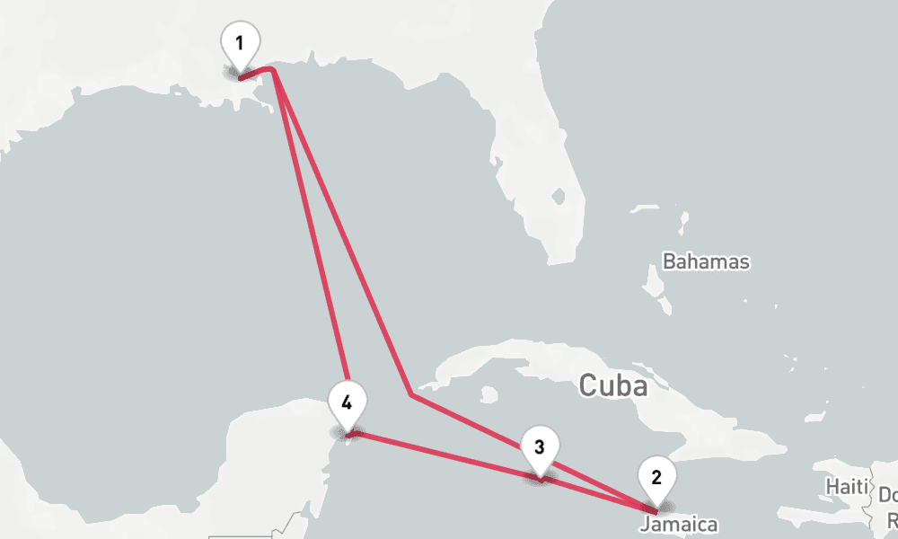7 nights / 8 days, New Orleans (Louisiana) Round trip