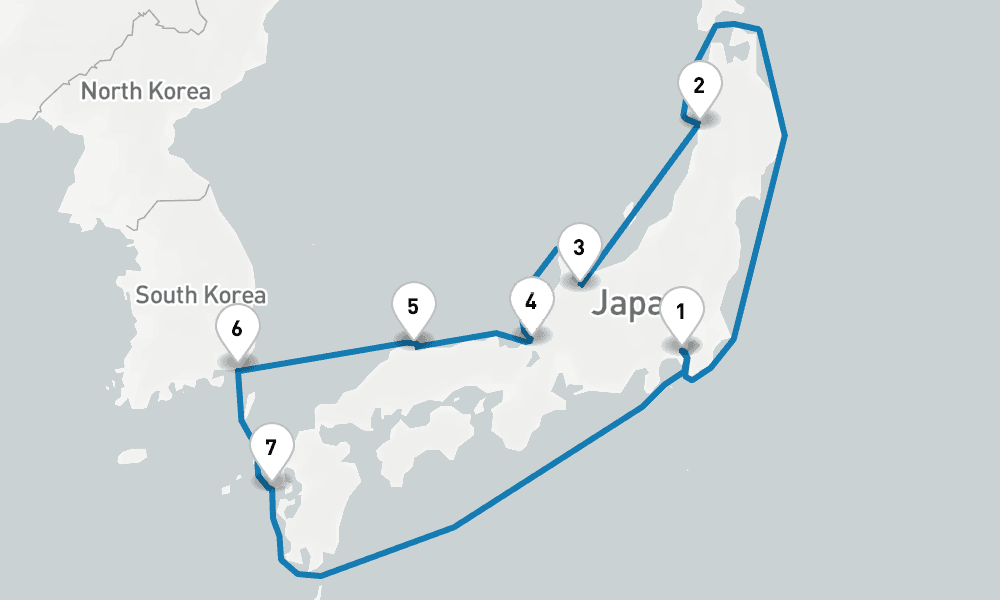 ダイヤモンド・プリンセス【横浜発着】ぐるり本州一周クルーズ Bコース 10日間 [M533] 10日間