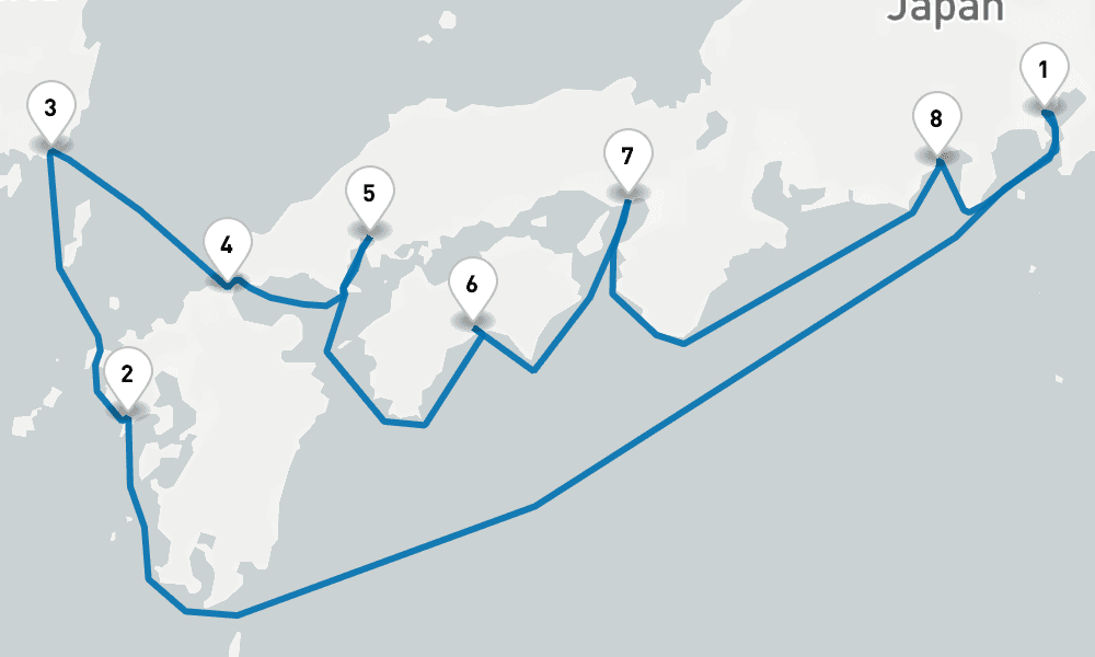 【横浜発着】 季節で巡る西日本と韓国 10日間 B [M616] 10日間