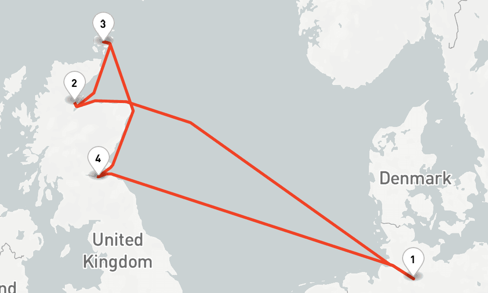 6 nights / 7 days, Hamburg Round trip