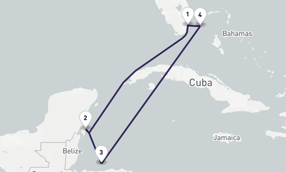 6 nights / 7 days, Miami (Florida) Round trip