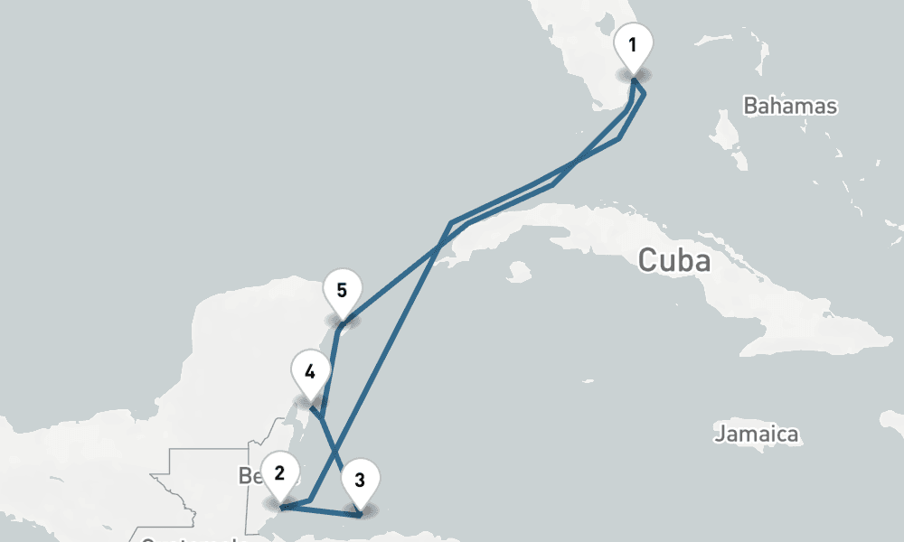 7 nights / 8 days, Miami (Florida) Round trip