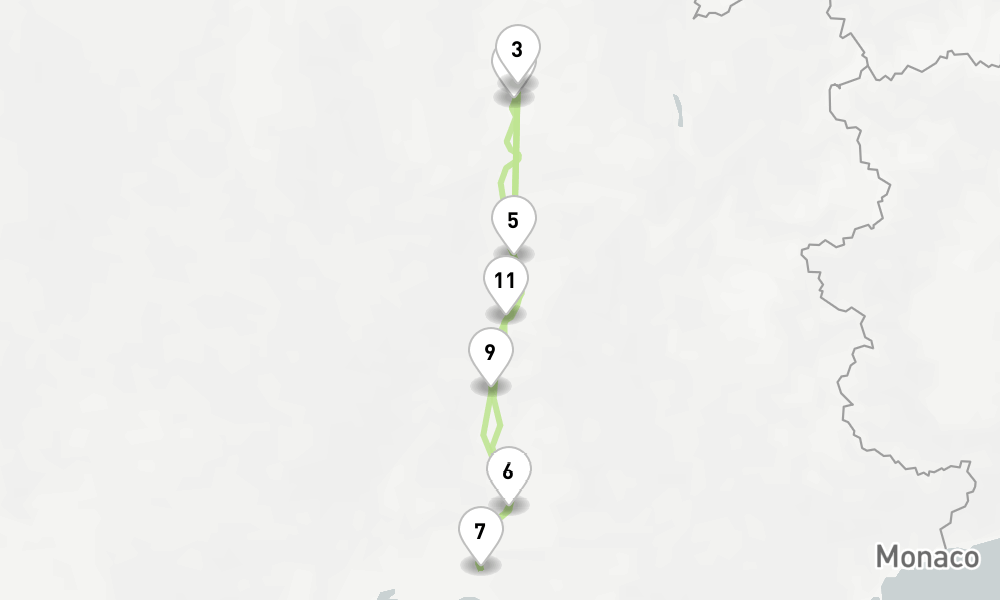 6 nights / 7 days, Lyon Round trip