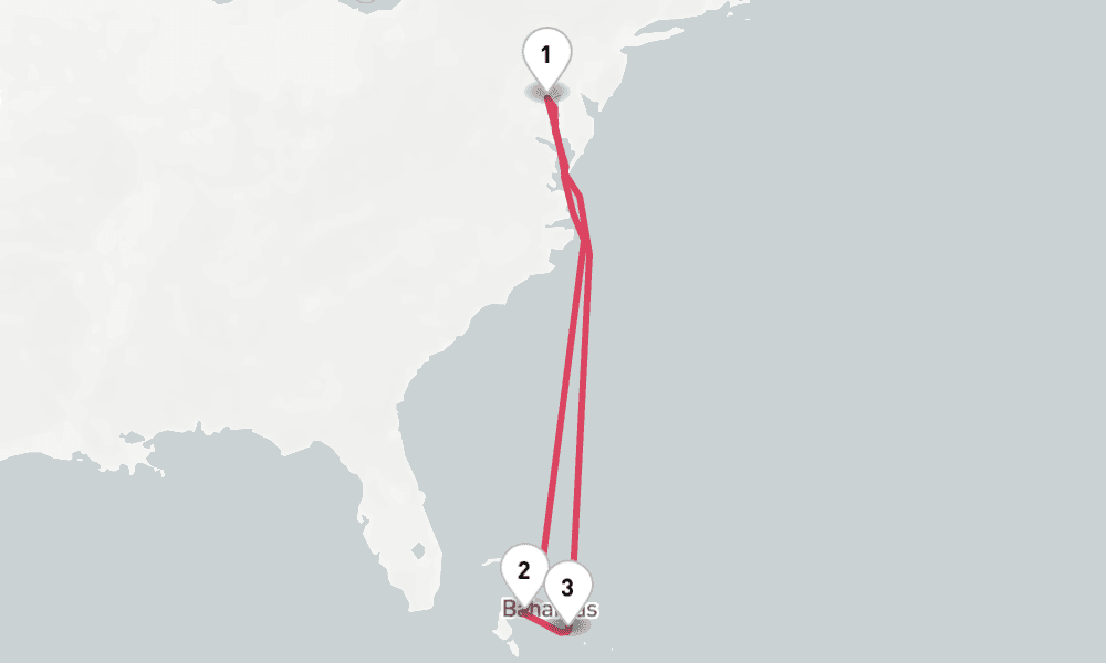 7 nights / 8 days, Baltimore (Maryland) Round trip