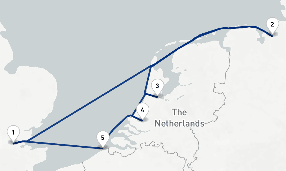 7 nights / 8 days, Tilbury (London, England) Round trip