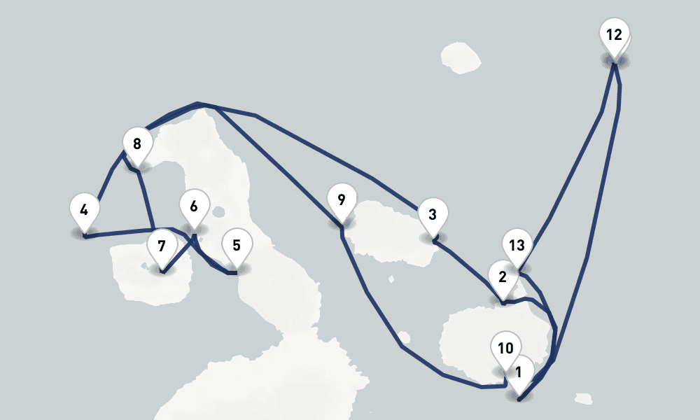7 nights / 8 days, Baltra Island (Galapagos) Round trip
