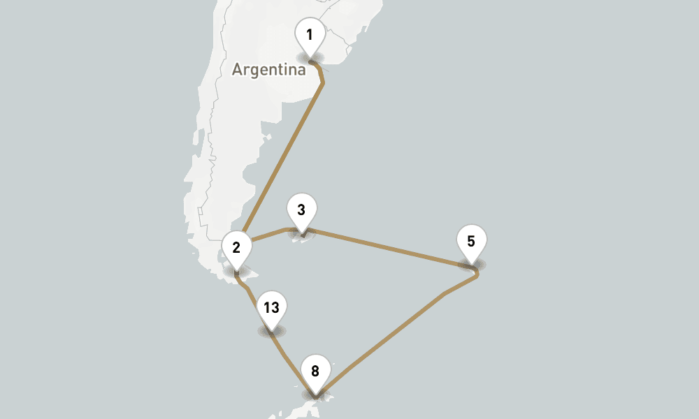 18 nights / 19 days, Buenos Aires Round trip