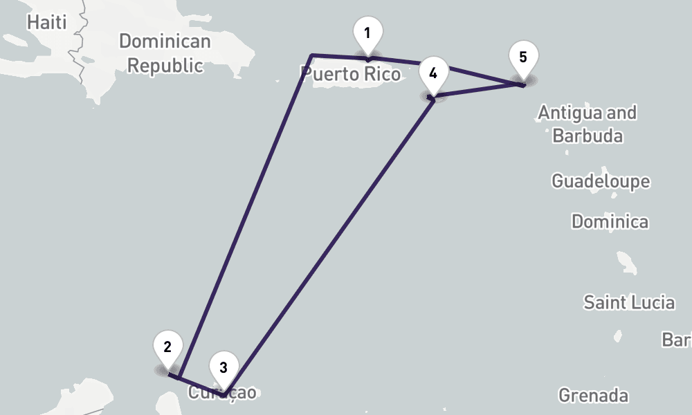 7 nights / 8 days, San Juan (Puerto Rico) Round trip