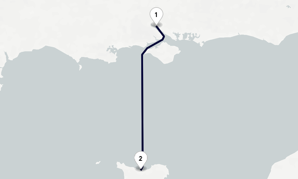 2 nights / 3 days, Southampton (England) Round trip