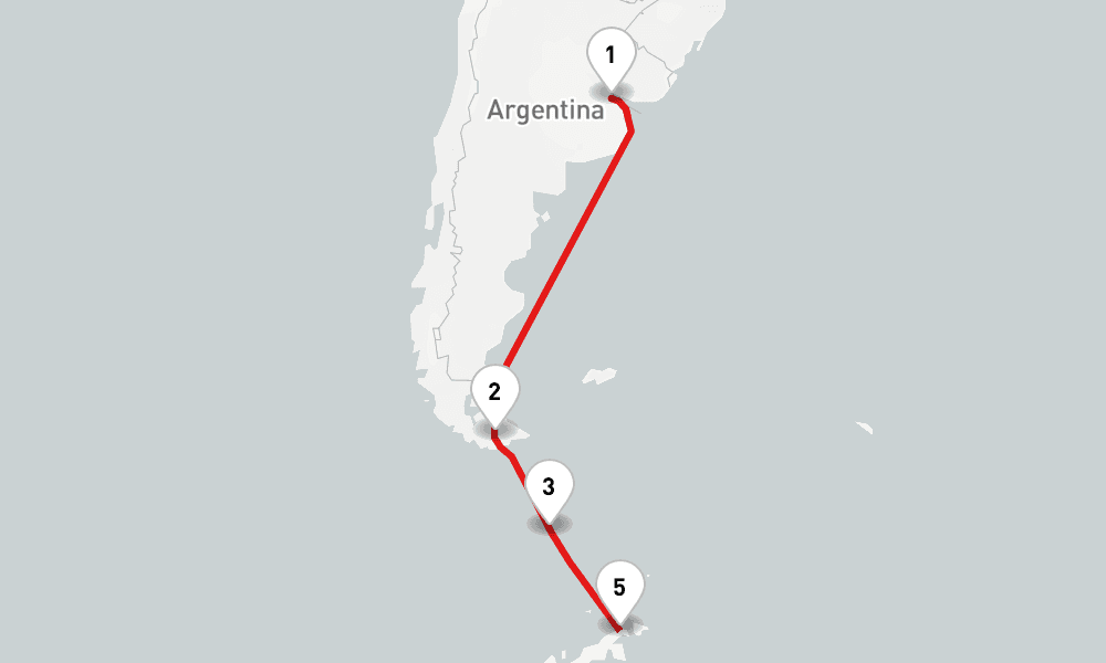 16 nights / 17 days, Buenos Aires Round trip