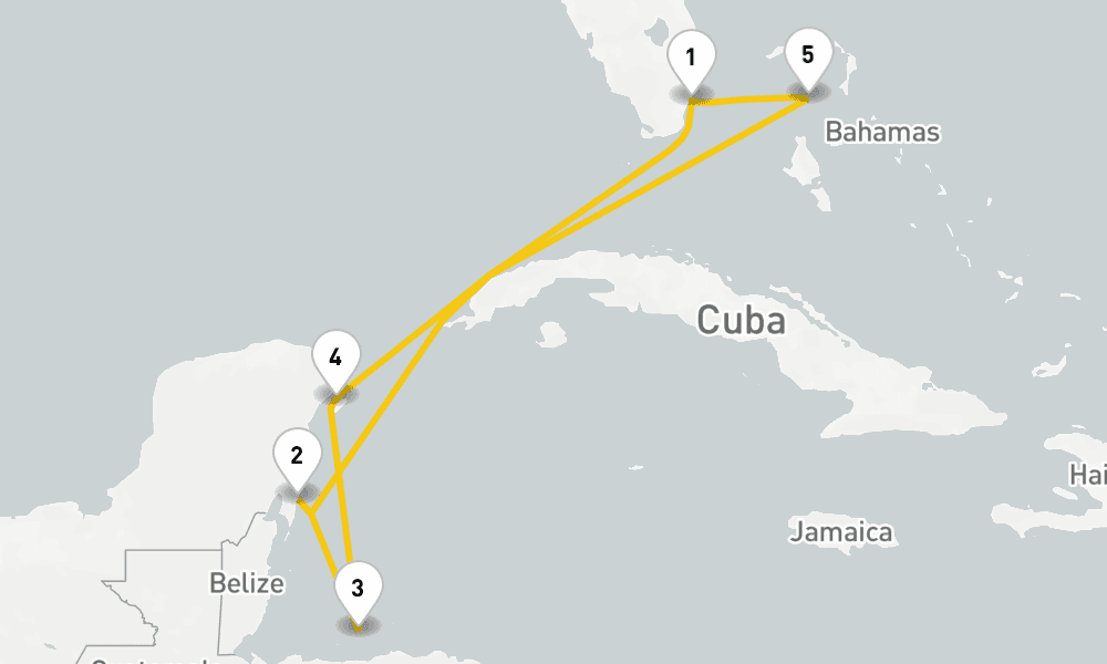 7 nights / 8 days, Miami (Florida) Round trip