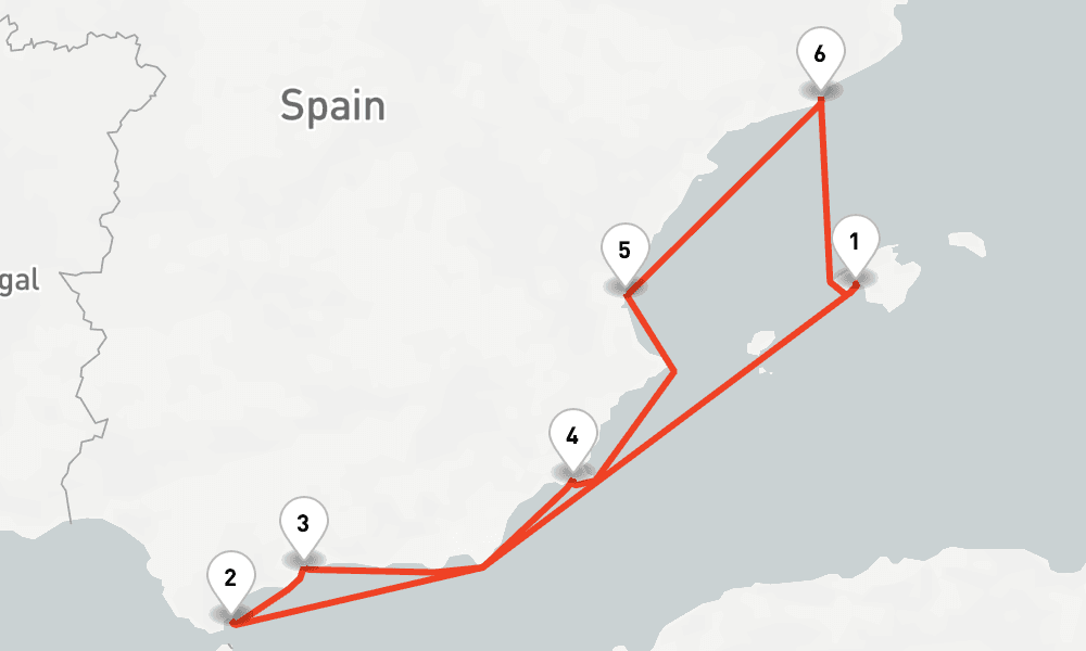 7 nights / 8 days, Palma de Mallorca (Majorca Island, Spain) Round trip