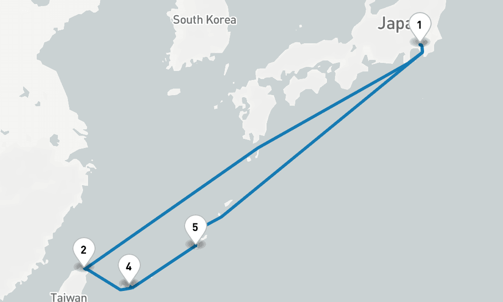 【横浜発着】GWに航く！南国リゾート 沖縄・台湾クルーズ 10日間 [M611]  10日間