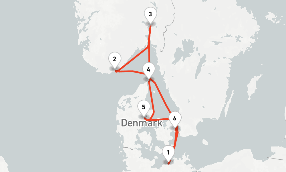 7 nights / 8 days, Warnemunde (Rostock, Germany) Round trip