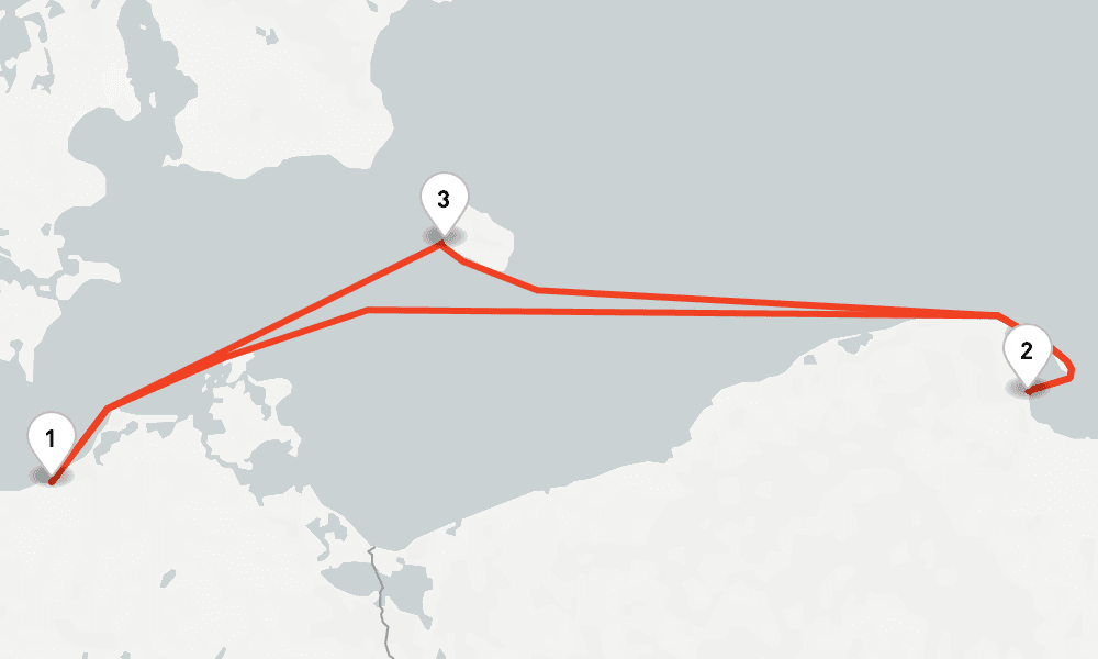 4 nights / 5 days, Warnemunde (Rostock, Germany) Round trip