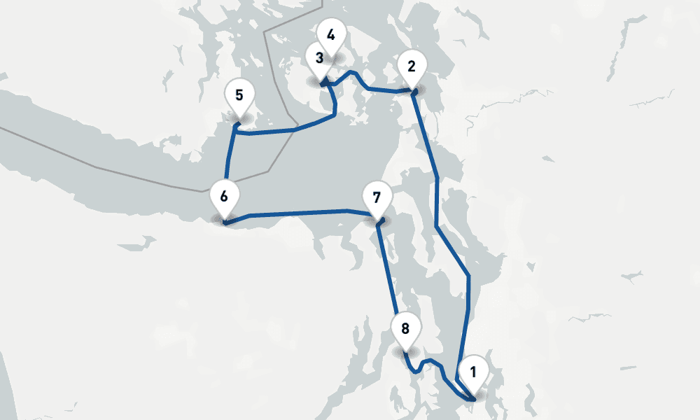 7 nights / 8 days, Seattle (Washington) Round trip