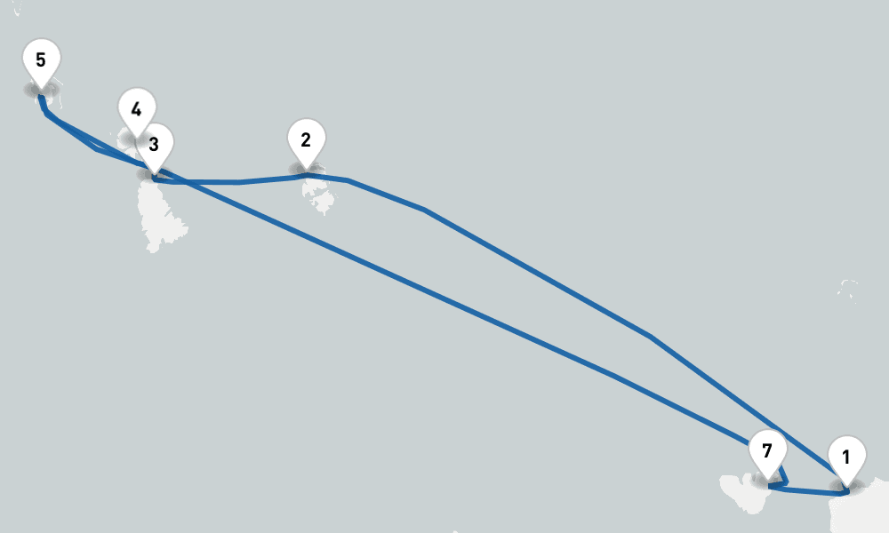 7 nights / 8 days, Papeete (Tahiti Island, French Polynesia) Round trip