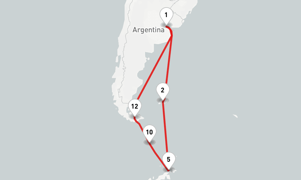 17 nights / 18 days, Buenos Aires Round trip
