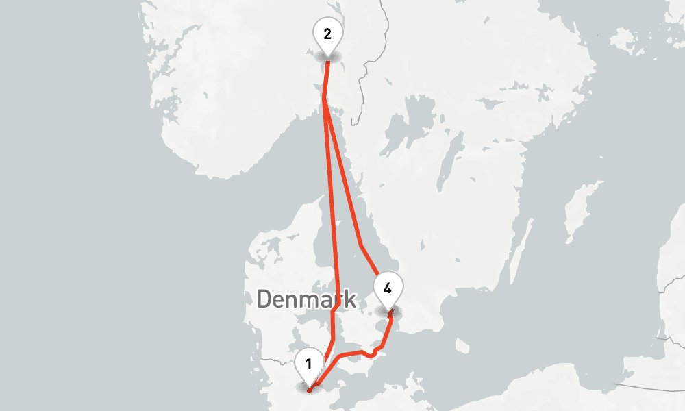 4 nights / 5 days, Kiel Round trip