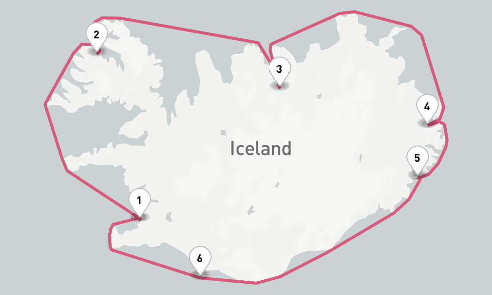 7 nights / 8 days, Reykjavik Round trip